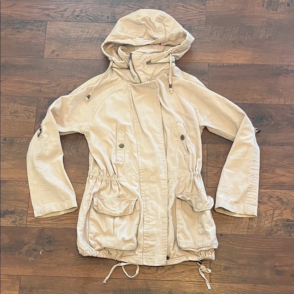 Willow & Clay Women's Tan Hooded Jacket